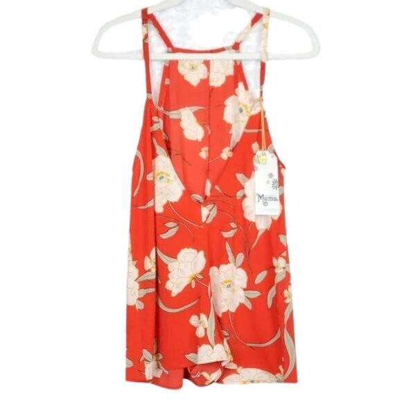 Show Me Your Mumu Red Floral Romper - Picture 4 of 7